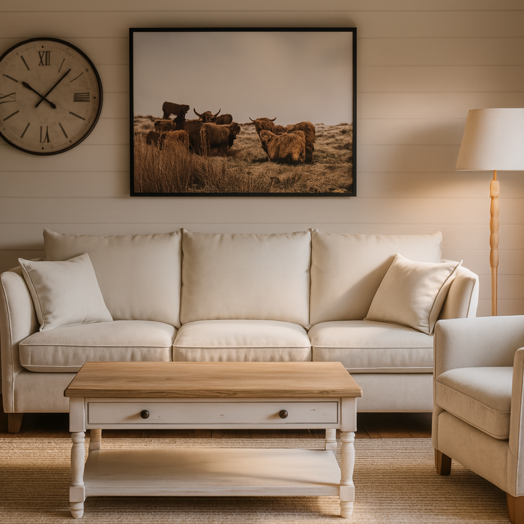 Modern Farmhouse Living Room e-Design Pack
