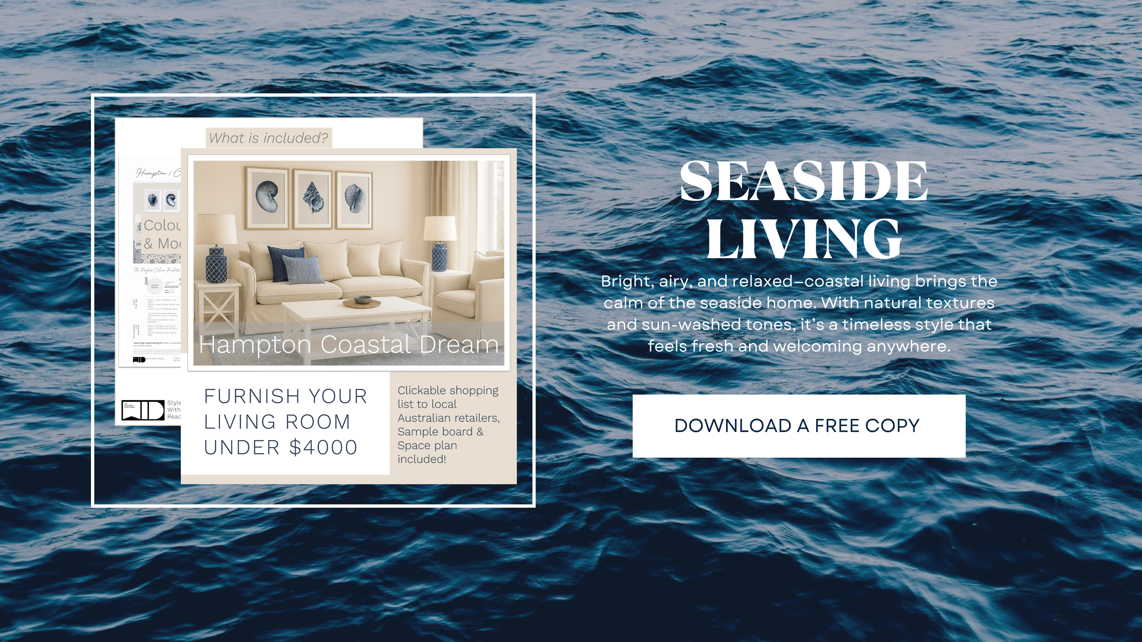 Hampton Interior Design Free Digital Downloadable
