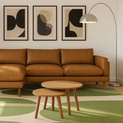 Mid - Century Modern Living Room e - Design Pack - My Interior Designers | Online Interior Design Australia