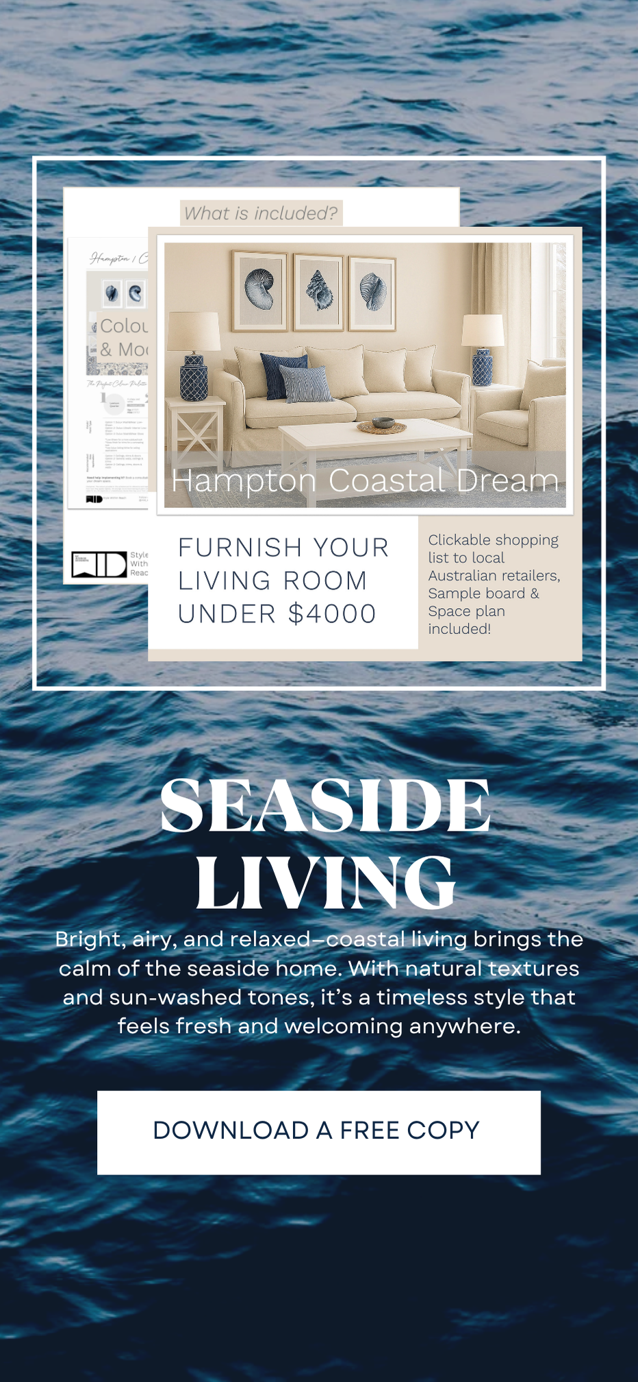 Hampton Interior Design Free Digital Downloadable