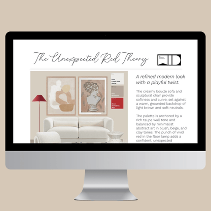 Modern Living Room e - Design Pack - My Interior Designers | Online Interior Design Australia