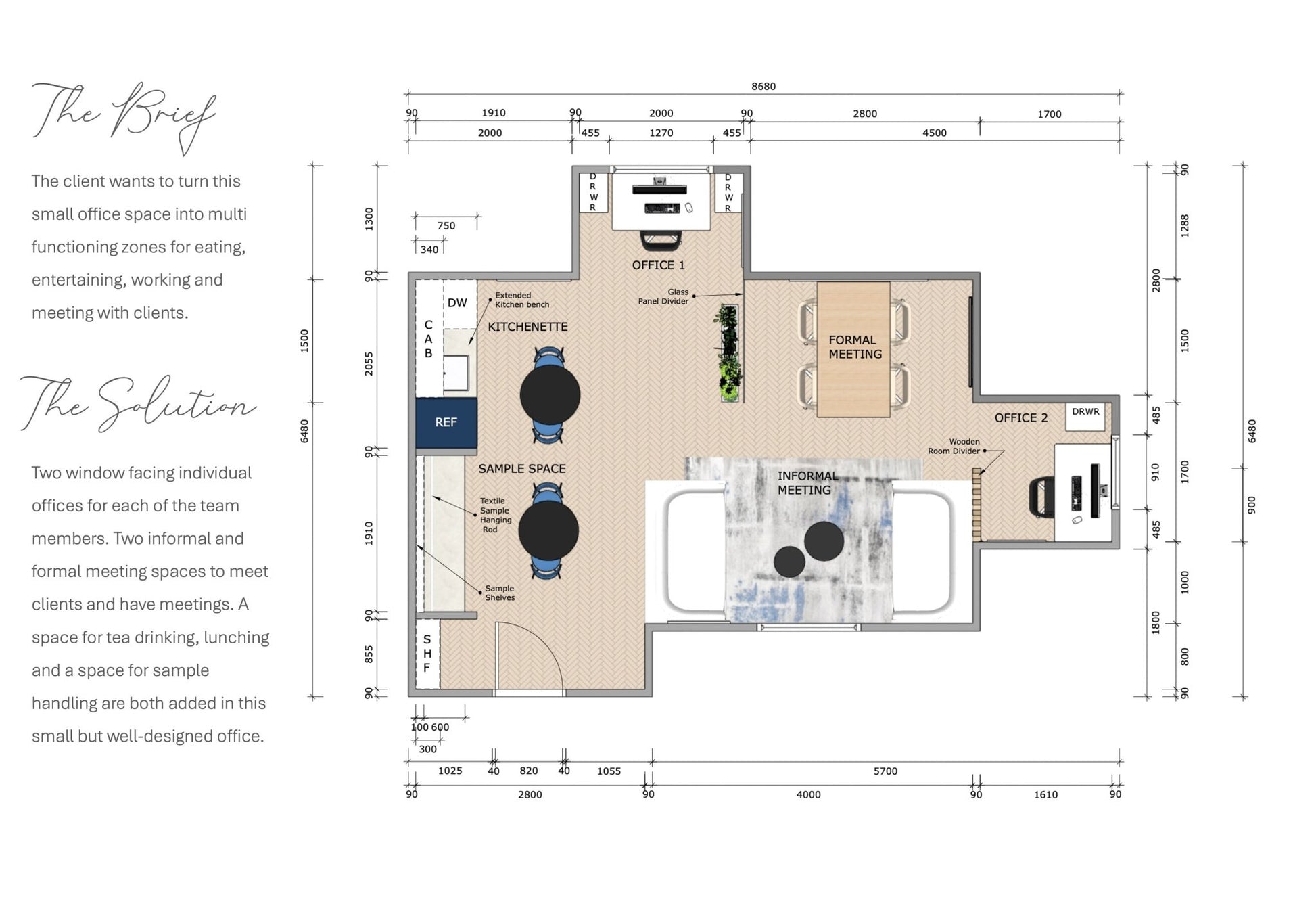Space Planning/2D Floor Plan Pack with 2 Layout Options - My Interior Designers | Online Interior Design Australia
