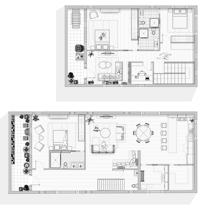 Space Planning/2D Floor Plan Pack with 2 Layout Options - My Interior Designers | Online Interior Design Australia