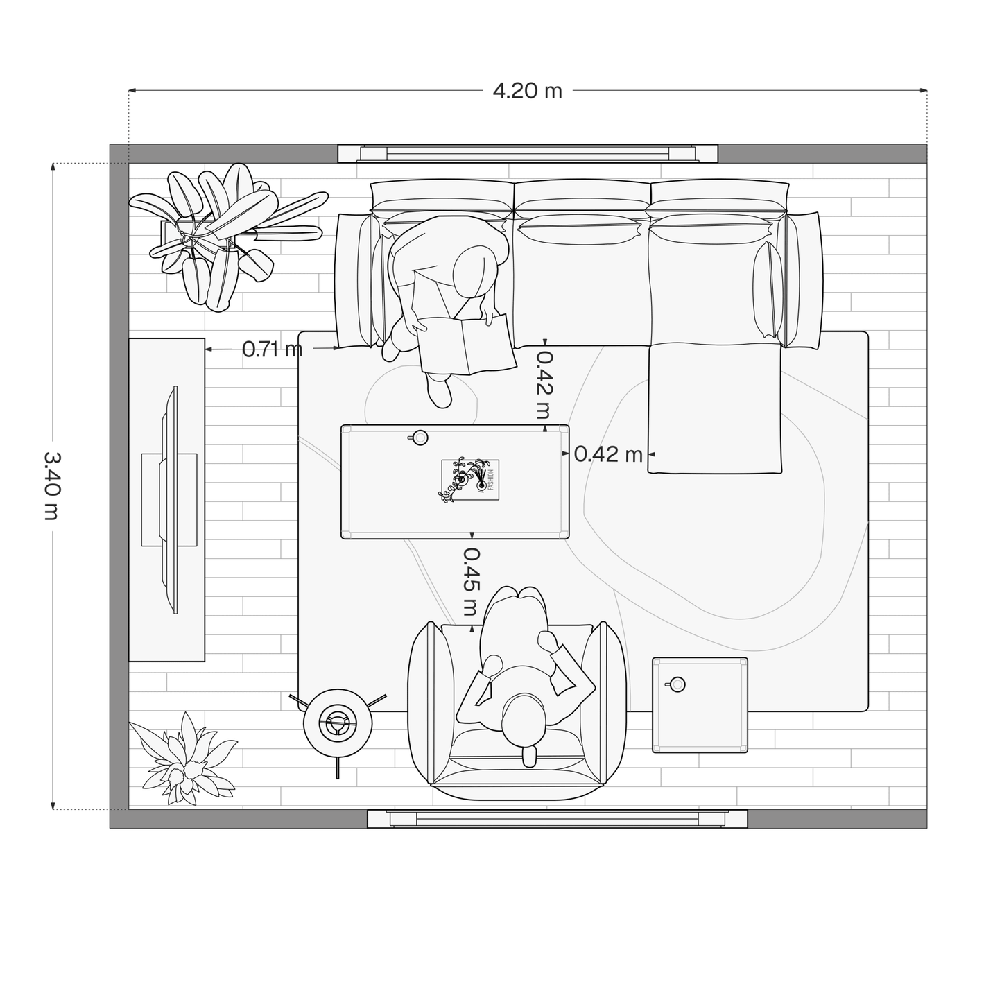 Space Planning/2D Floor Plan Pack with 2 Layout Options - My Interior Designers | Online Interior Design Australia