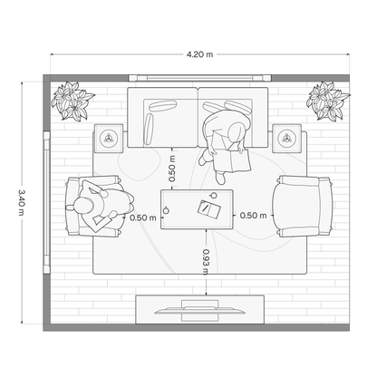 Space Planning/2D Floor Plan Pack with 2 Layout Options - My Interior Designers | Online Interior Design Australia