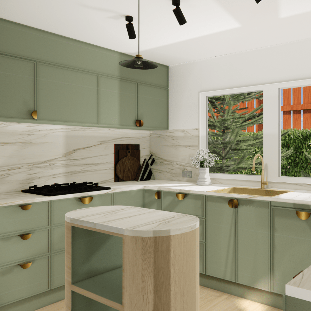 The Eucalypt Kitchen | Product and Material FF&E e - Design Pack - My Interior Designers | Online Interior Design Australia