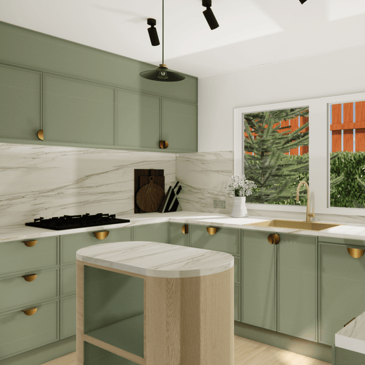 The Eucalypt Kitchen | Product and Material FF&E e - Design Pack - My Interior Designers | Online Interior Design Australia