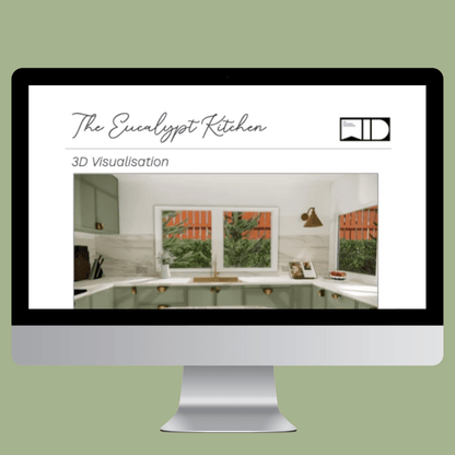 The Eucalypt Kitchen | Product and Material FF&E e - Design Pack - My Interior Designers | Online Interior Design Australia
