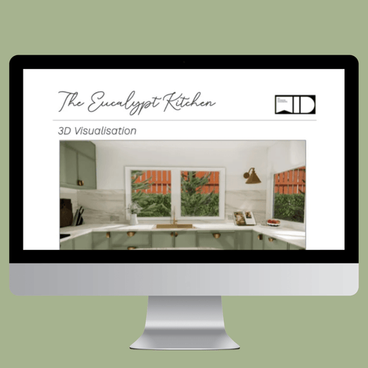 The Eucalypt Kitchen | Product and Material FF&E e - Design Pack - My Interior Designers | Online Interior Design Australia