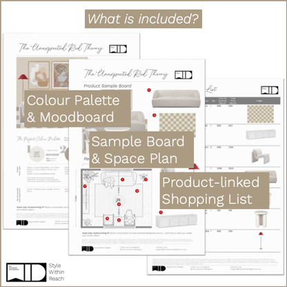 The Unexpected Red Theory Design Pack - My Interior Designers | Online Interior Design Australia